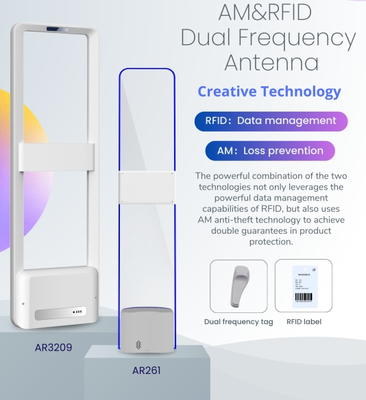 درب کانال دو فرکانس AM+RFID، برای فروشگاه های کفش و پوشاک توصیه می شود!
